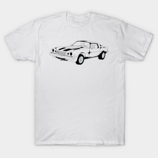 Camaro Bumble Bee Black Outline T-Shirt